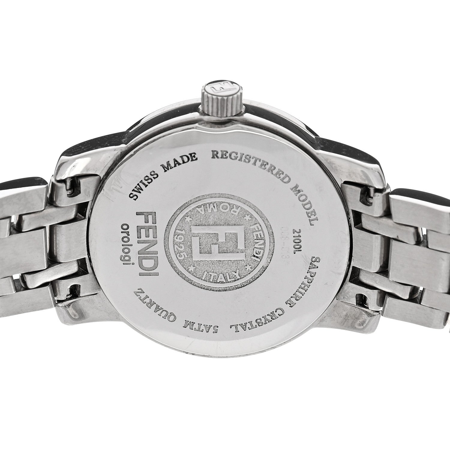 FENDI クォーツ腕時計 ホワイトダイヤル Fendi Stainless Steel 26mm 2100L Quartz Watch White 1780857