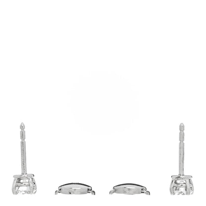 Tiffany Platinum Diamond .92ctw Round Solitaire Earrings 3 of 6