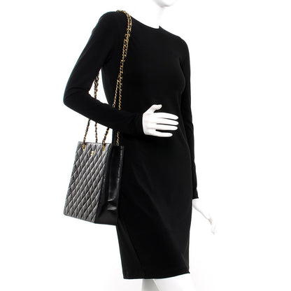 Chanel Lambskin Quilted Shoudler Bag Black 2 of 7