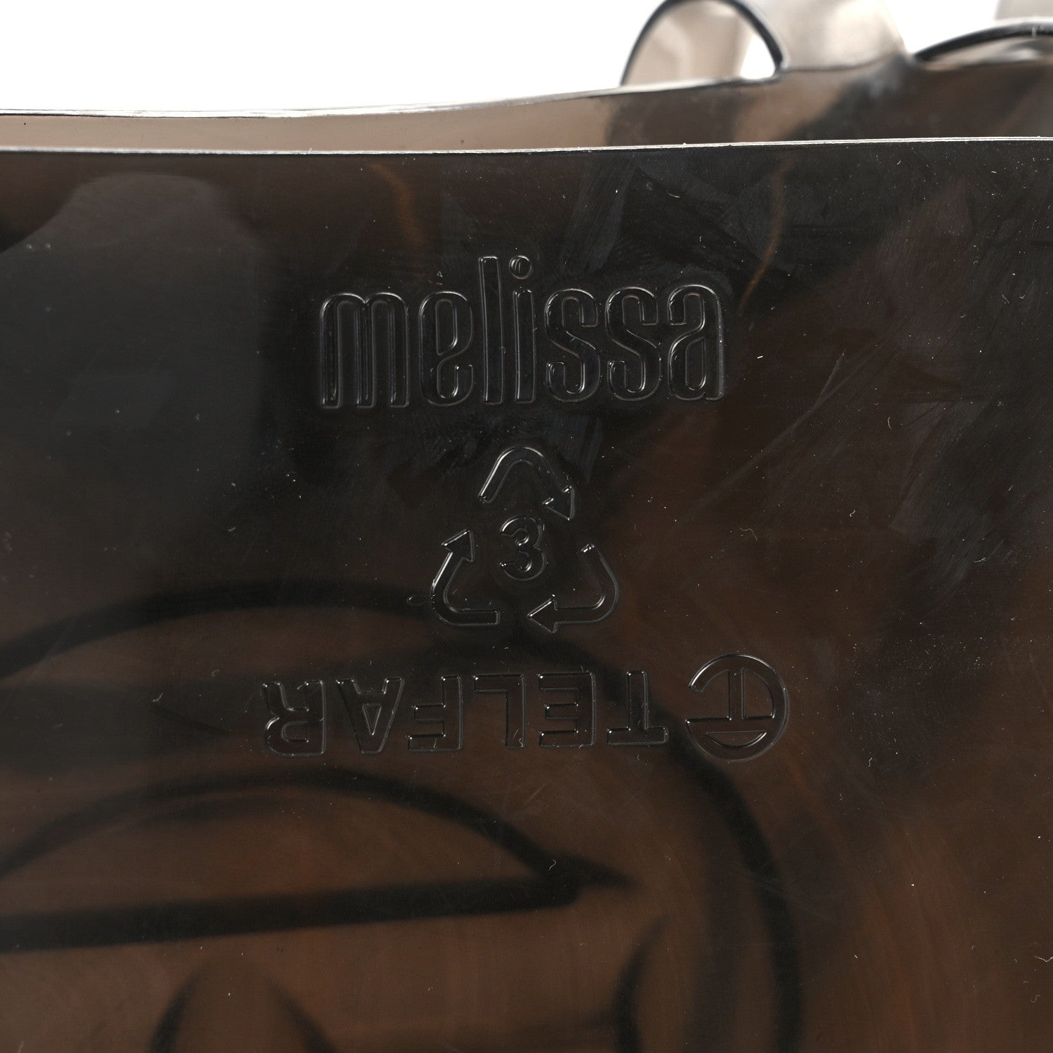 Telfar x MELISSA Jelly Medium Shopping Bag Clear Black 6 of 8