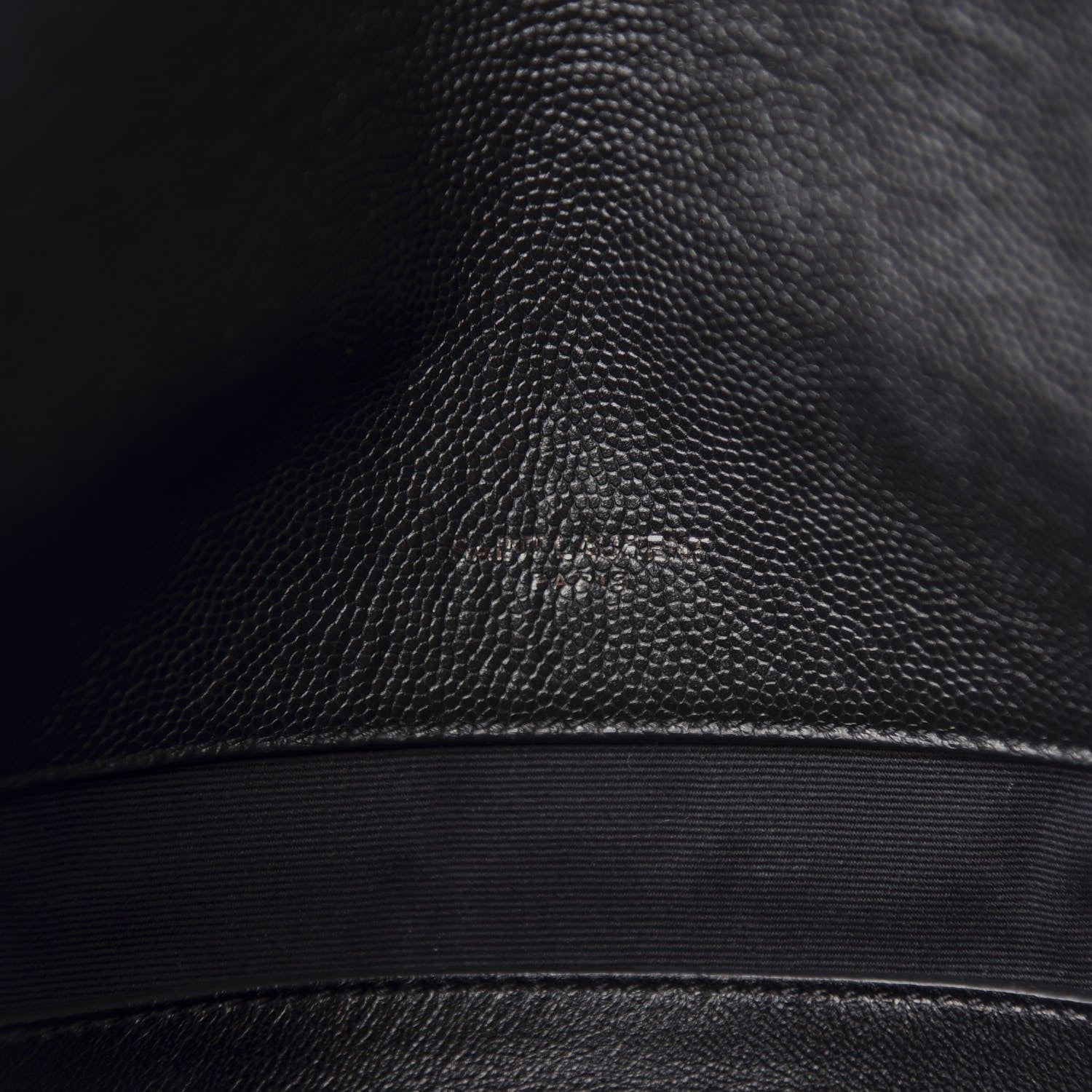 Saint Laurent Grain De Poudre Medium West Hollywood Monogram Fold-Over Black 7 of 13