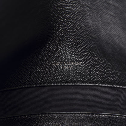 Saint Laurent Grain De Poudre Medium West Hollywood Monogram Fold-Over Black 7 of 13