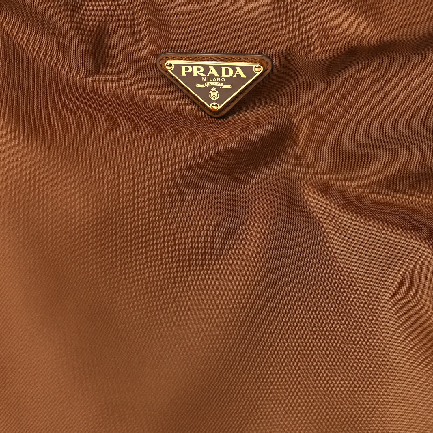 Prada Re-Nylon Triangle Large Mariner Shoulder Bag Brandy 7 of 11