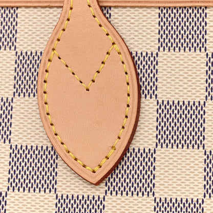 Louis Vuitton Damier Azur Neo Neverfull MM Rose Ballerine 12 of 14