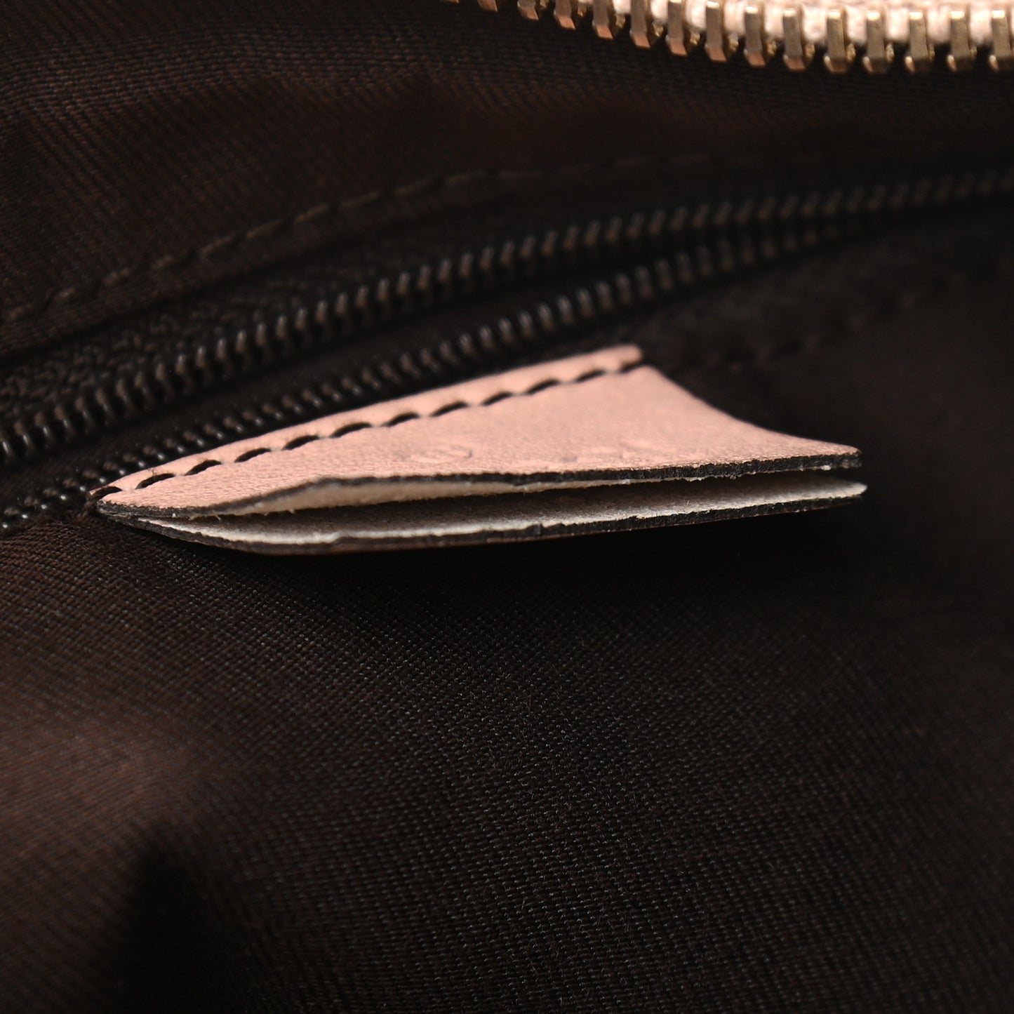 Monogram Medium D Gold Ring Hobo Pink