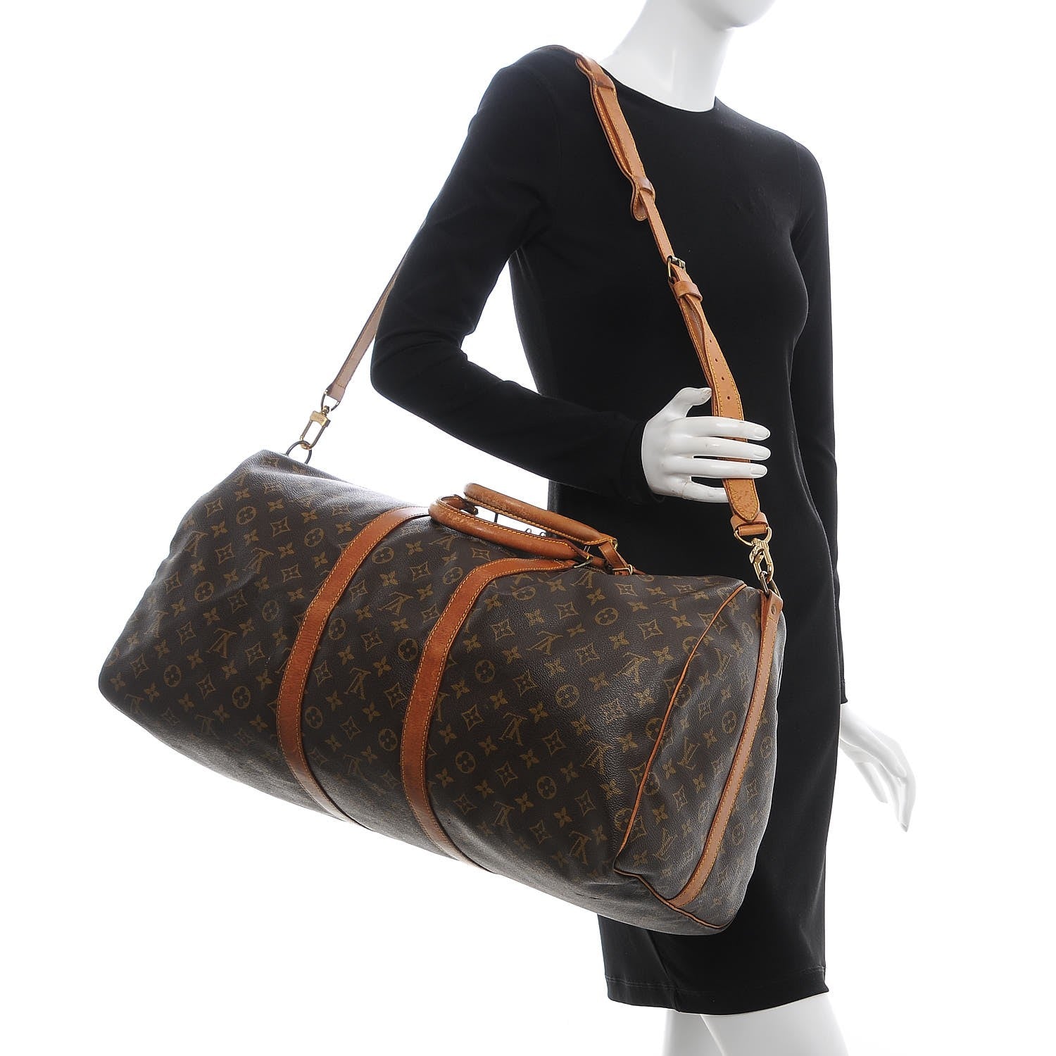 Louis Vuitton Monogram Keepall Bandouliere 55 2 of 38