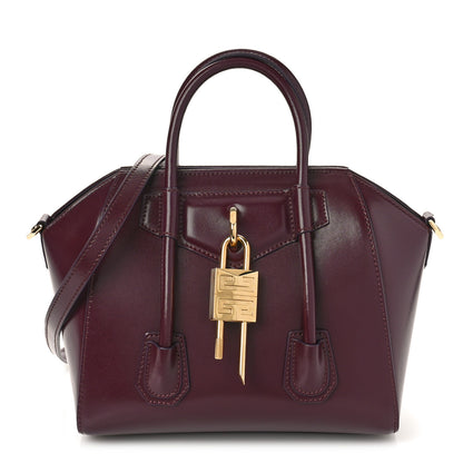 Givenchy Box Calfskin Mini Lock Antigona Oxblood Red 1 of 9