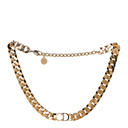 Christian Dior Metal Danseuse Etoile Chain Choker Necklace Gold 3 of 5