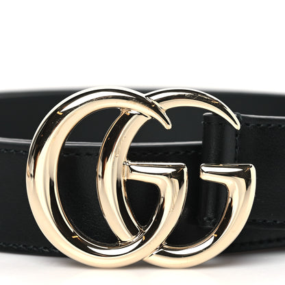 Gucci Plutone Calfskin Double G 30mm Belt 85/34 Black 2 of 5