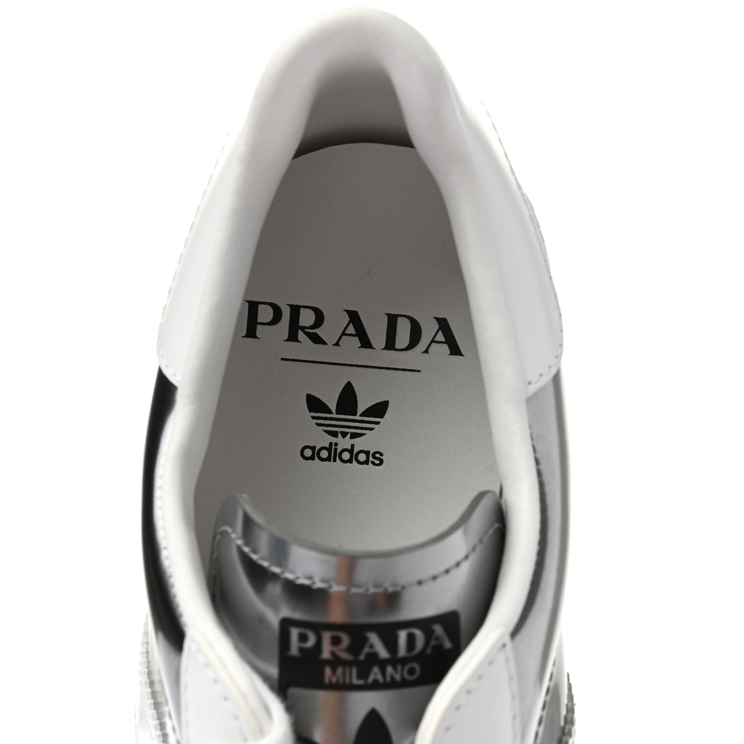 adidas gazelle silver green womens Prada X ADIDAS Brushed Calfskin Logo Mens Superstar Sneakers 8.5 Silver  White 1035315 – FASHIONPHILE