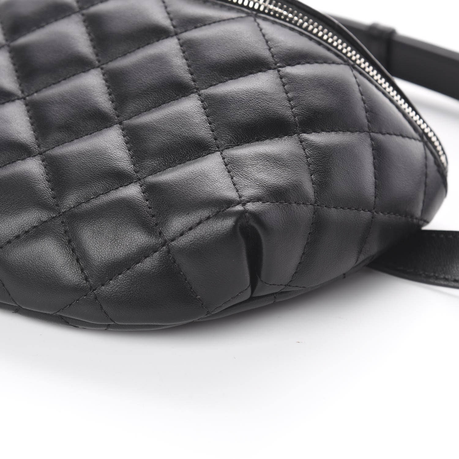 Chanel Lambskin Quilted Waist Belt Bag Black 6 of 11