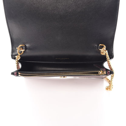 Saint Laurent Patent Glitter Small Monogram Kate Tassel Satchel Bright Fuchsia 5 of 9