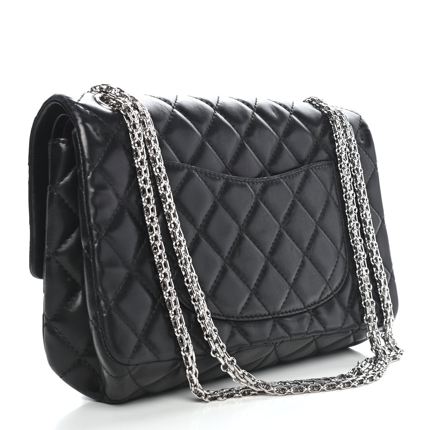 Chanel Lambskin Quilted 2.55 Reissue 226 Flap Black 3 of 10