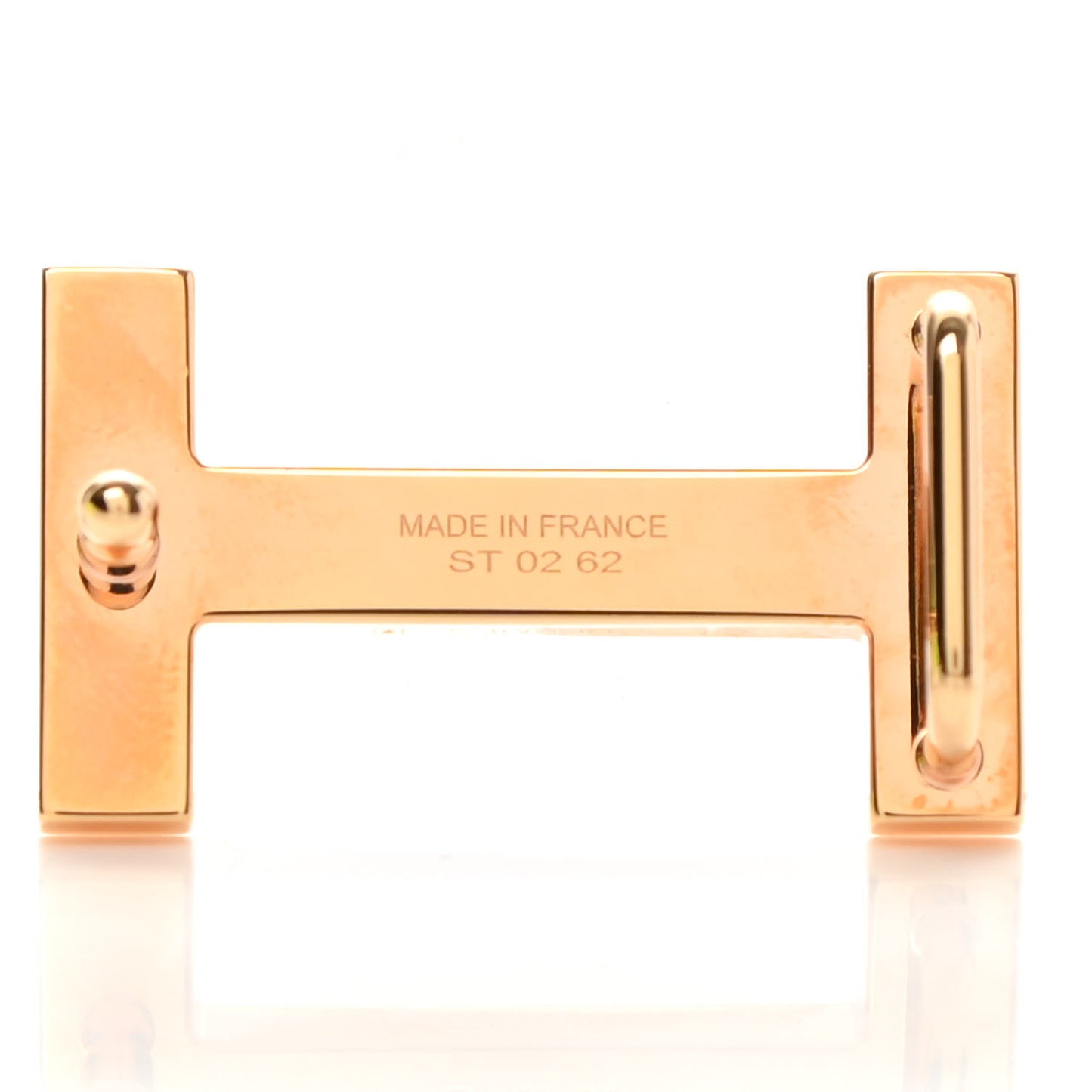 Focus Medor Laquee 13mm Belt Buckle White Rose Gold