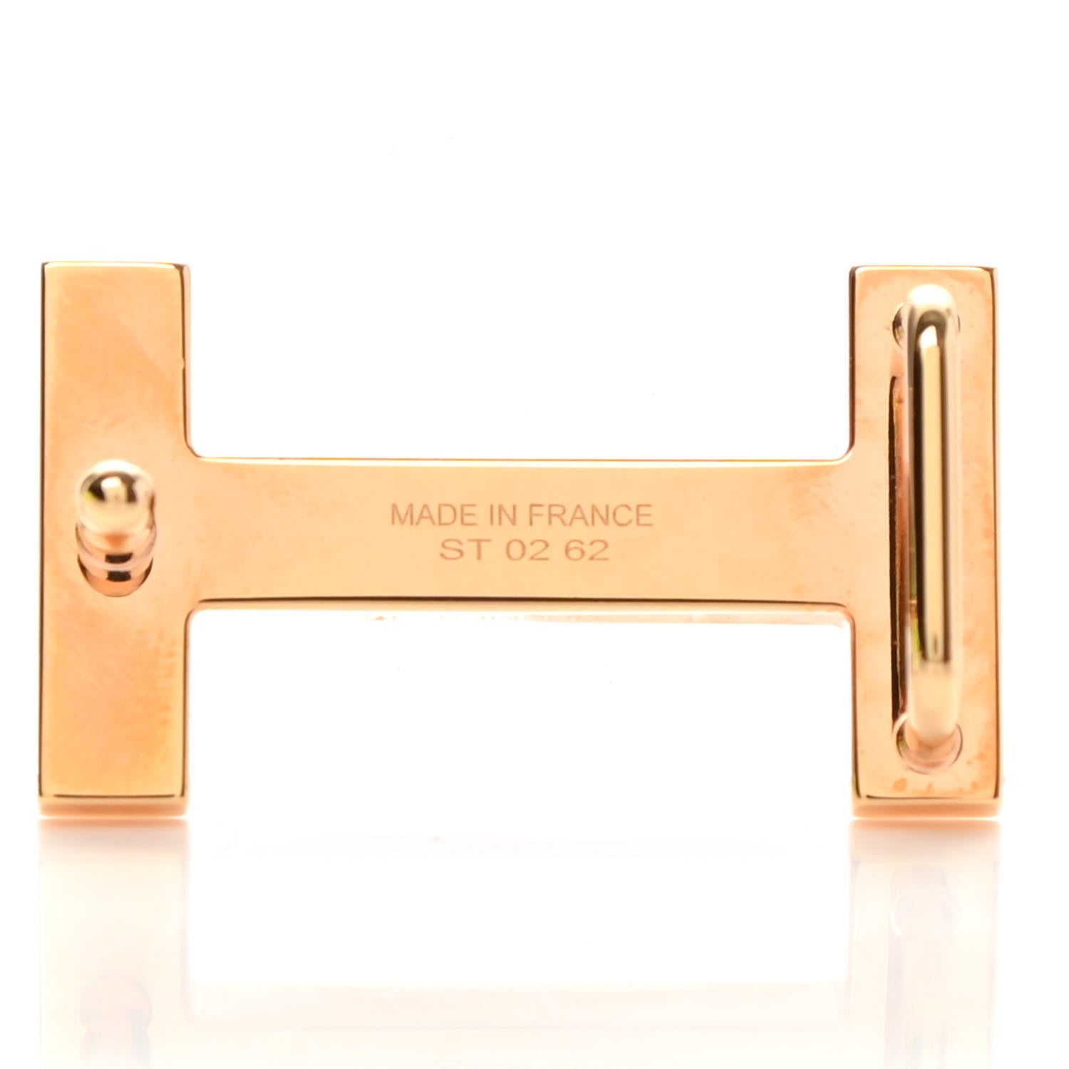 Hermes Focus Medor Laquee 13mm Belt Buckle White Rose Gold 4 of 4