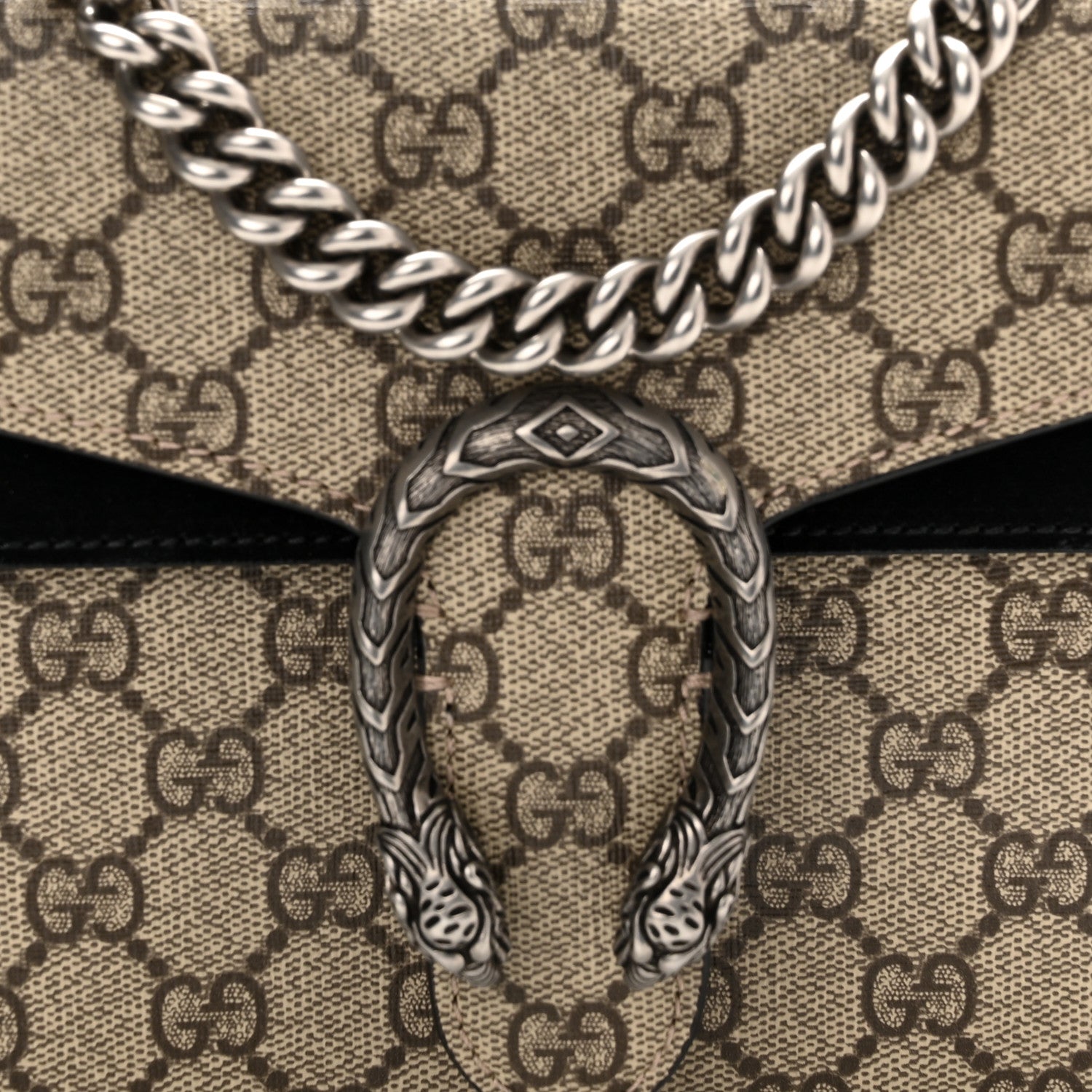 Gucci GG Supreme Monogram Mini Dionysus Shoulder Bag Black 8 of 13