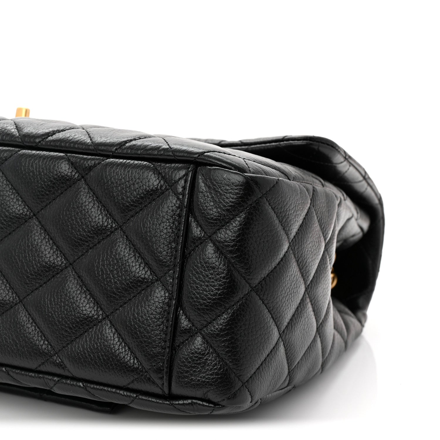 Chanel Grained Calfksin Quilted XXL Travel Flap Bag Black 10 of 10