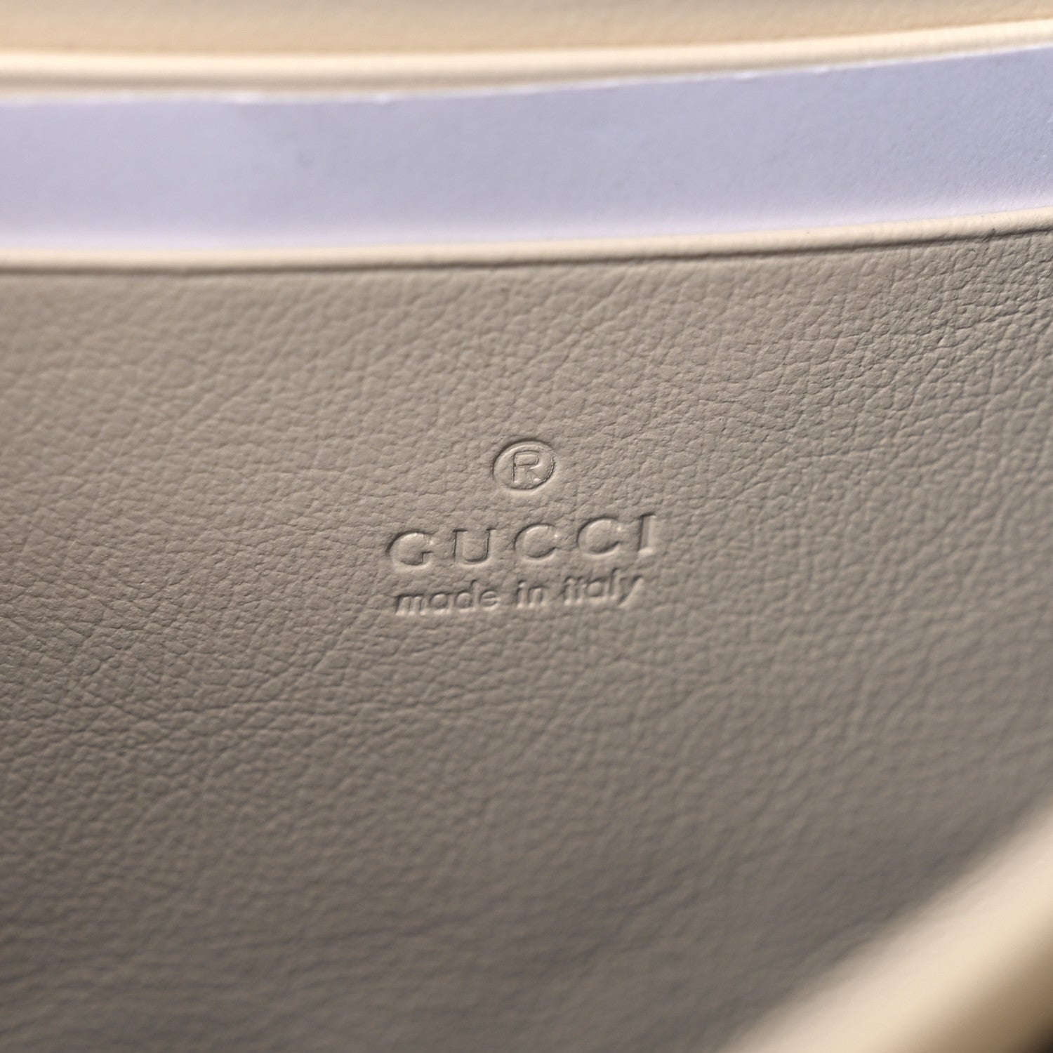 Gucci Vintage Effect Calfskin Matelasse Diagonal Torchon GG Marmont Chain Wallet Mystic White Blue Agata 5 of 10