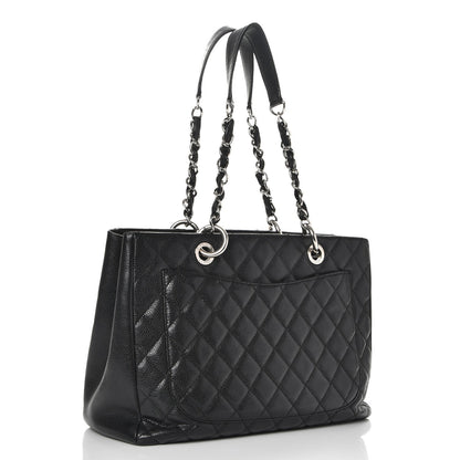 Chanel Caviar Quilted Grand Shopping Tote GST Black 3 of 14