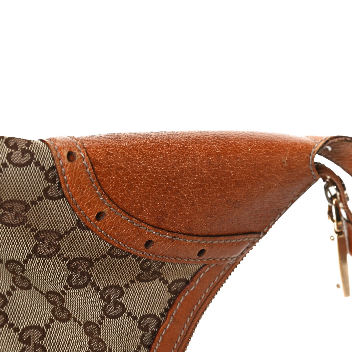 Monogram Horsebit Glam Hobo Tan