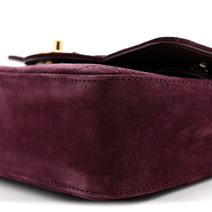 Chanel Suede Calfskin Mini Souplissimo Flap Burgundy 10 of 11
