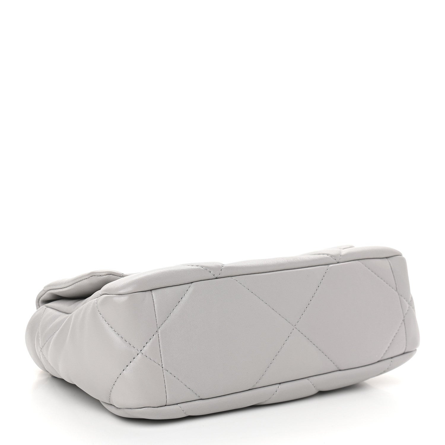 Chanel Goatskin Quilted Medium Chanel 19 Flap Grey 4 of 10