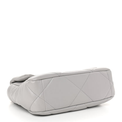 Chanel Goatskin Quilted Medium Chanel 19 Flap Grey 4 of 10