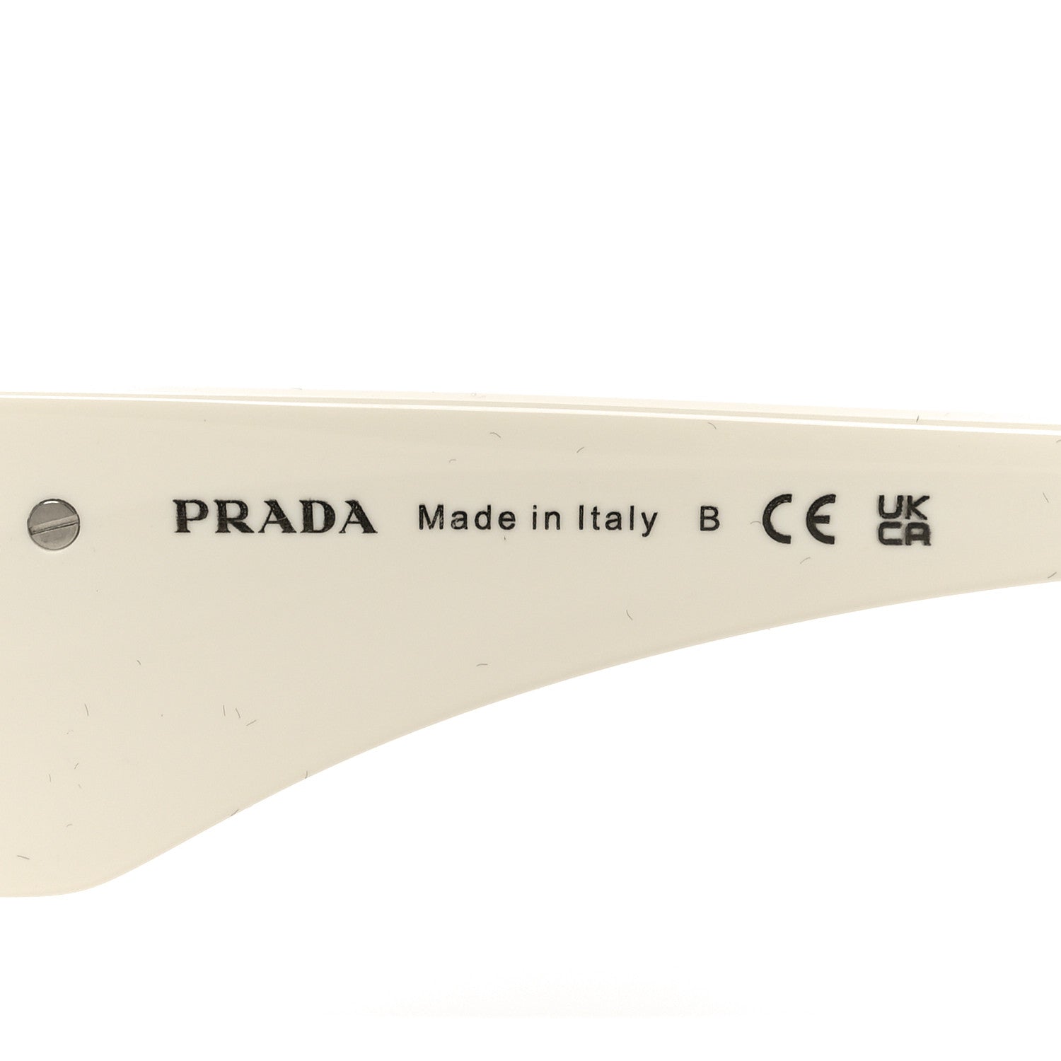 Prada Acetate Symbole Sunglasses SPR 14Z Talc 5 of 7