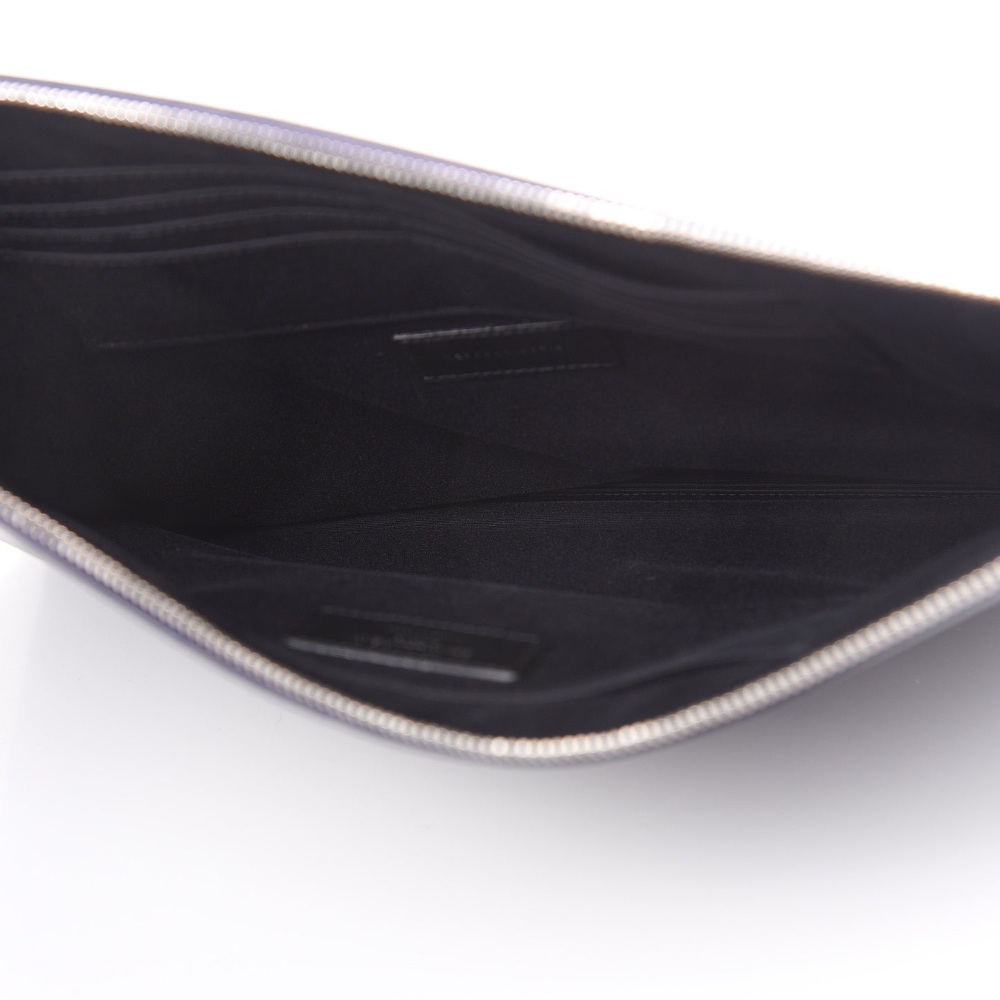 Matte Grain De Poudre Zipped Document Holder Deep Marine
