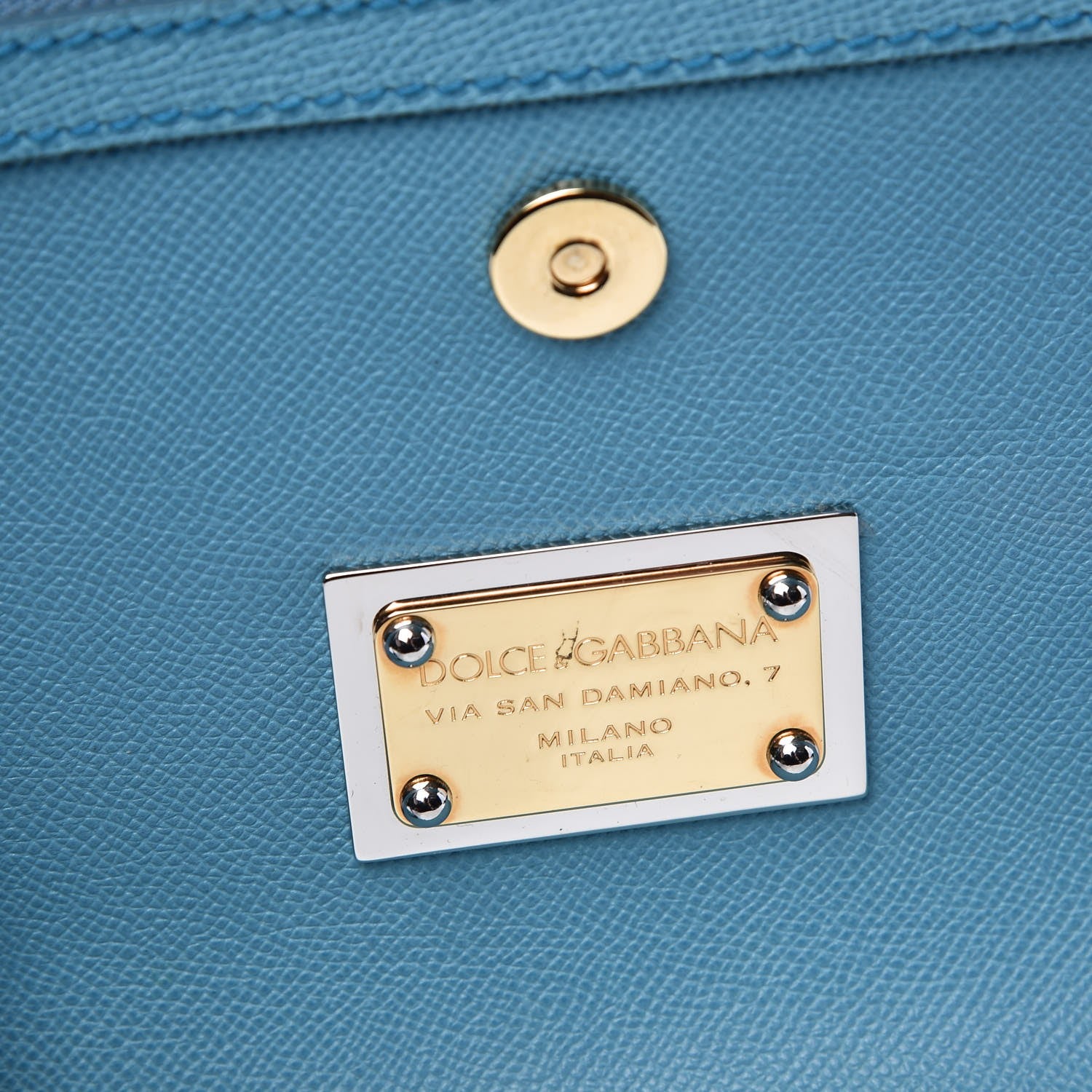 Dolce & Gabbana Dauphine Large Miss Sicily Satchel Light Blue 8 of 14