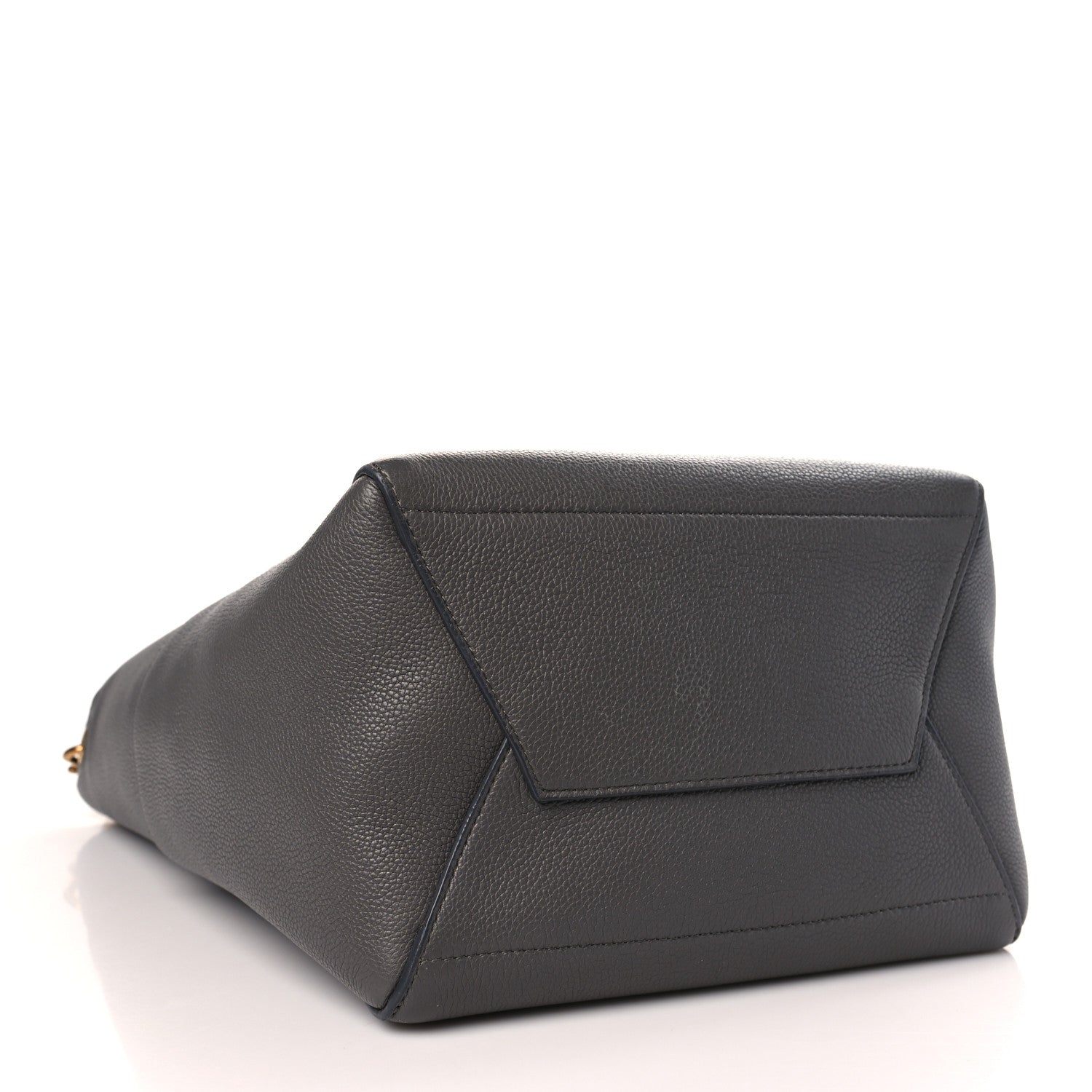 Celine Soft Grained Calfskin Sangle Bucket Bag Grey 4 of 10