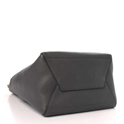 Celine Soft Grained Calfskin Sangle Bucket Bag Grey 4 of 10
