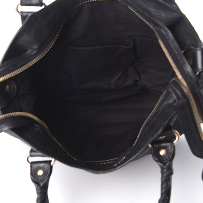 Balenciaga Agneau Giant 12 Rose Gold Hardware Town Black 4 of 8