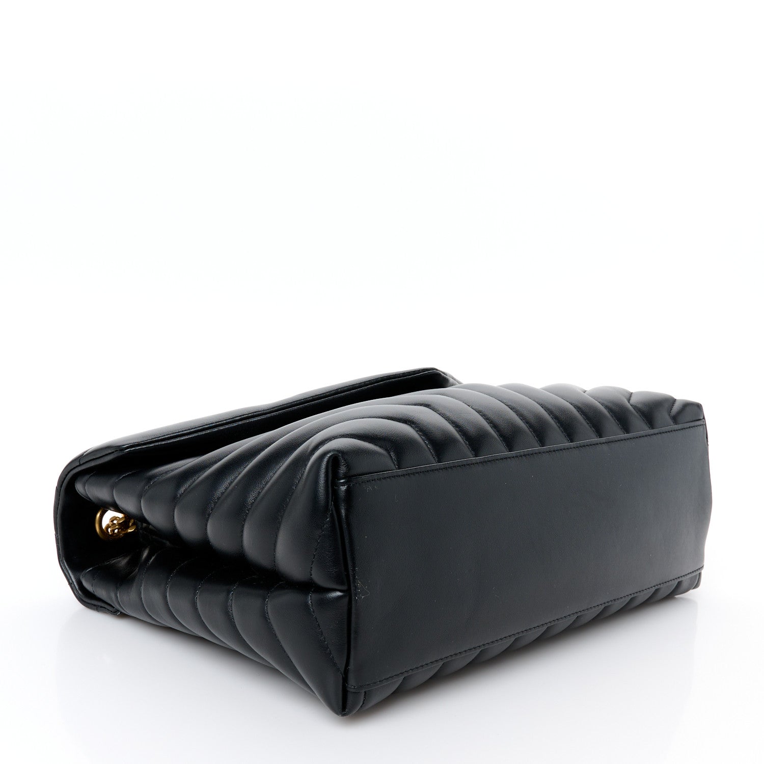 Saint Laurent Calfskin Y Quilted Monogram Medium Loulou Chain Satchel Black 4 of 11