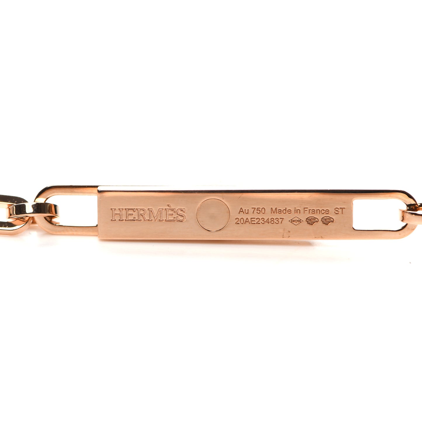 18K Rose Gold Diamond Pave PM Kelly Chaine Lariat Necklace ST