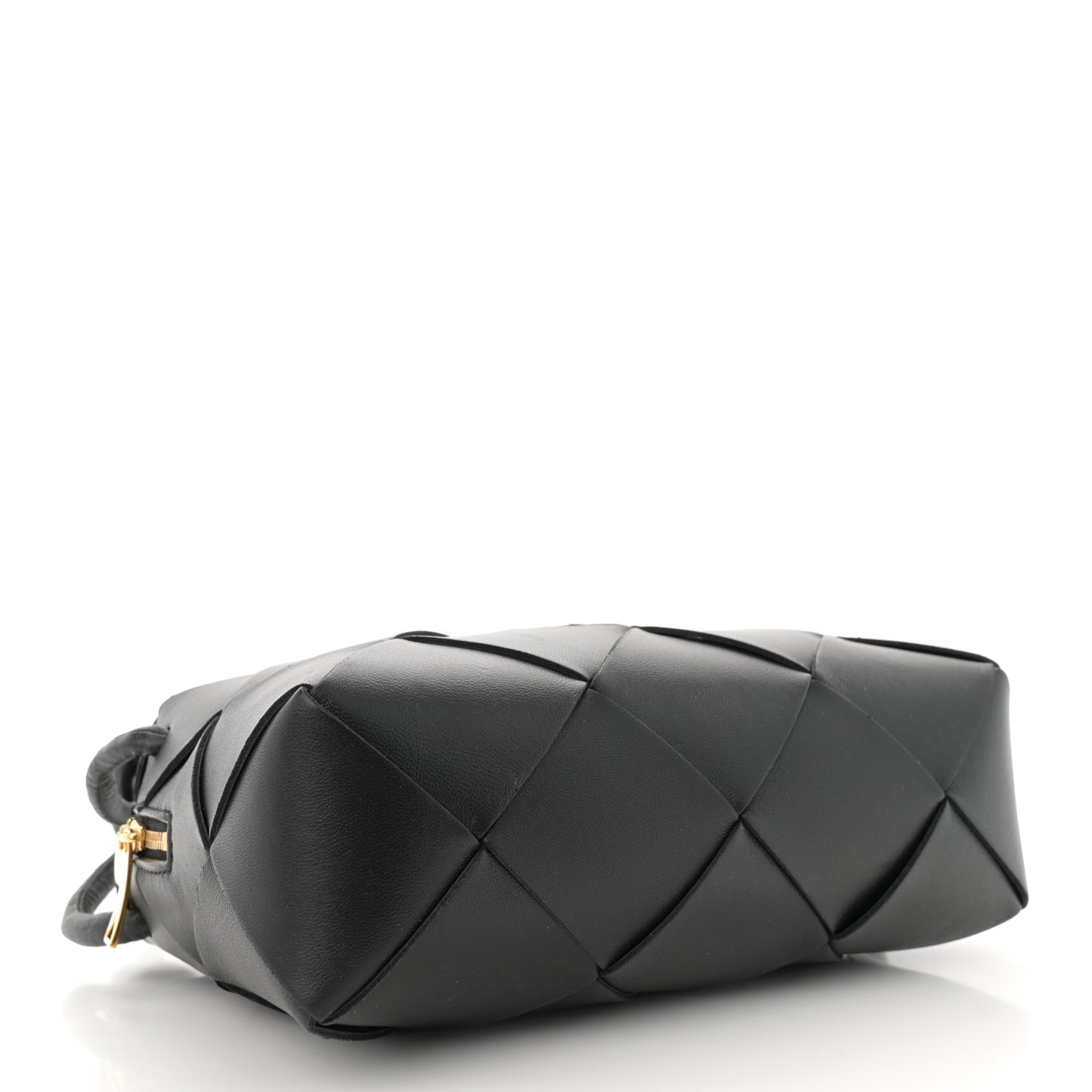 Lambskin Maxi Intrecciato Small Cassette Camera Bag Black