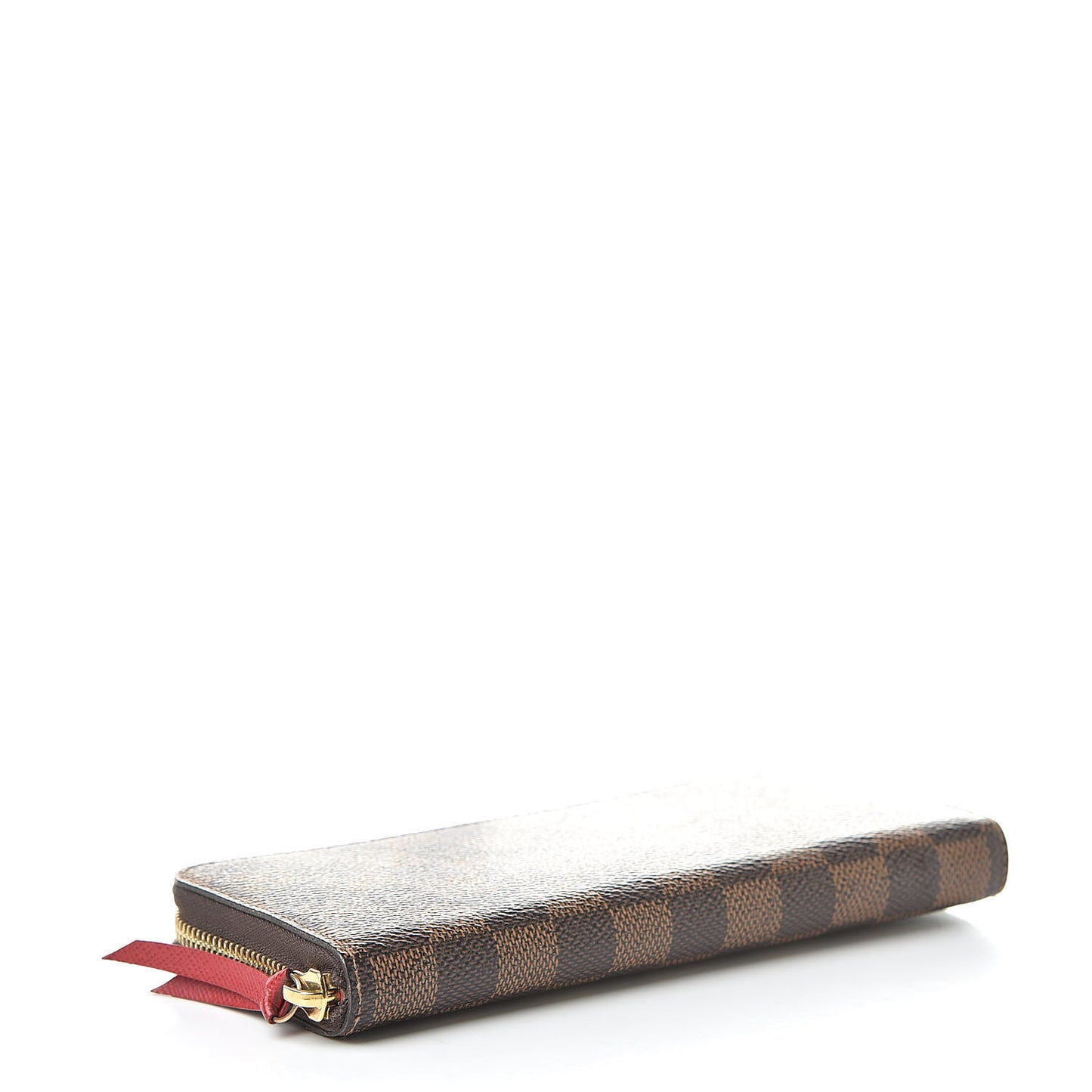 Damier Ebene Clemence Wallet Cherry
