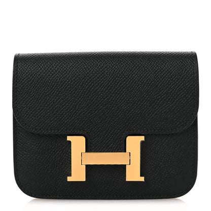 Hermes Epsom Constance Slim Wallet Black 1 of 10