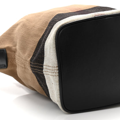 Burberry Canvas Mega Check Mini Ashby Tassel Crossbody Black 11 of 12