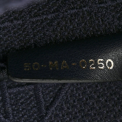 Christian Dior Embroidered Cannage Medium Book Tote Navy 7 of 9