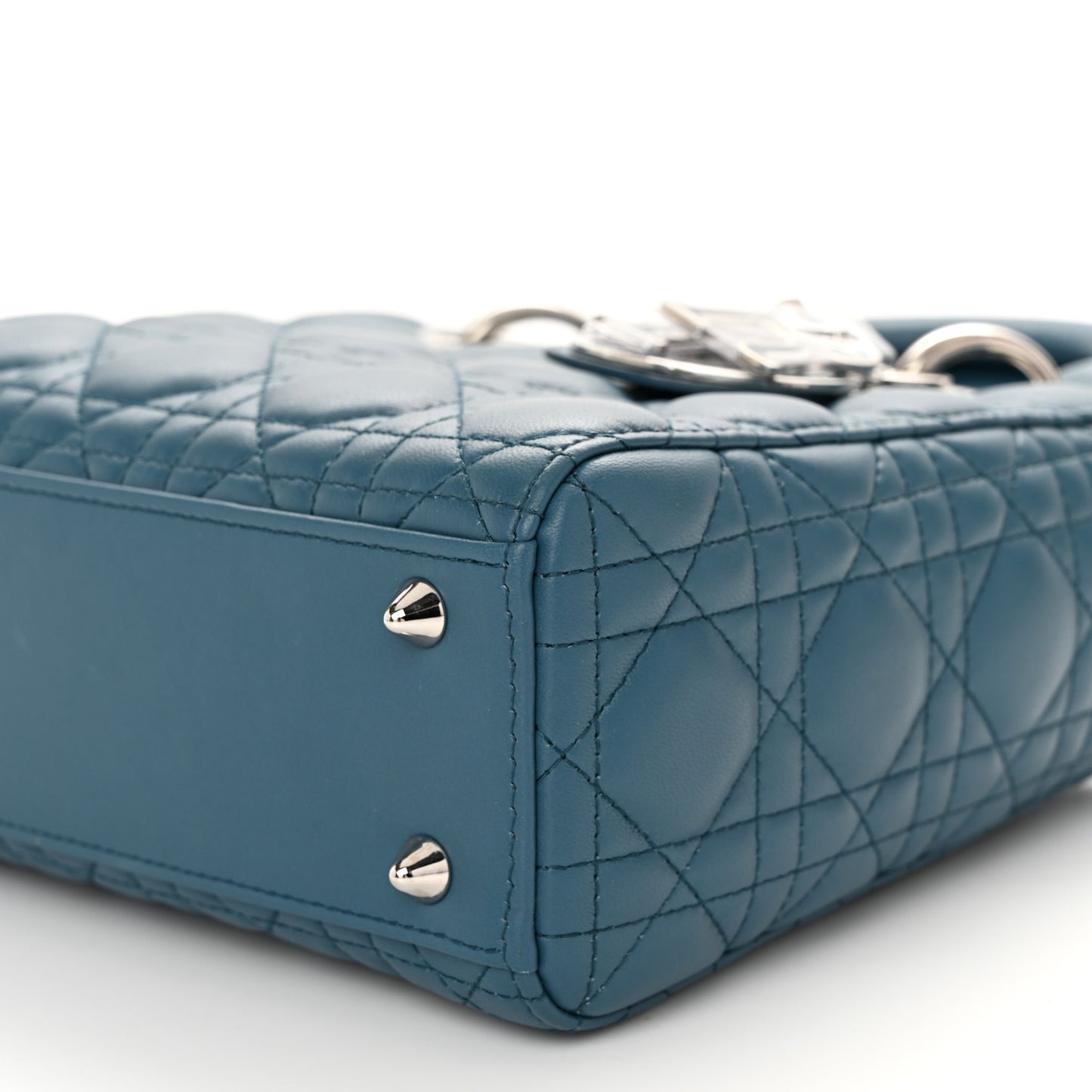 Lambskin Cannage Small My ABCDior Lady Dior Blue