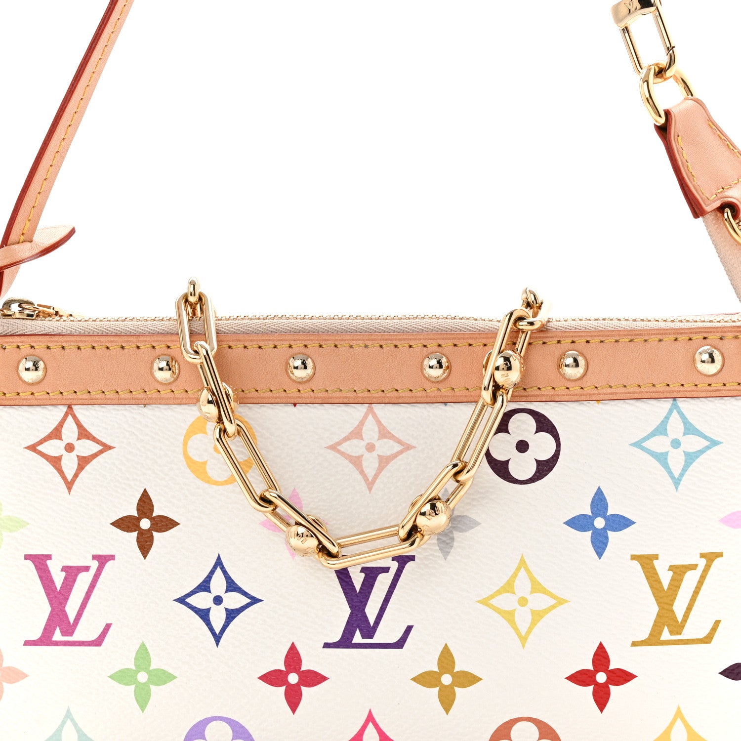 Louis Vuitton LV X TM Monogram Multicolor Pochette Accessories White 7 of 9