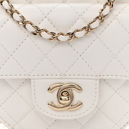 Chanel Lambskin Quilted CC In Love Heart Bag White 8 of 11
