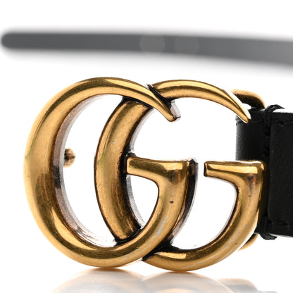 Gucci Calfskin Double G 20mm Belt 80 32 Black 6 of 7