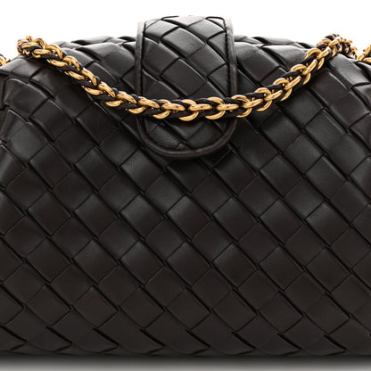Bottega Veneta Nappa Intrecciato Teen The Lauren 1980 Clutch With Chain Fondant 7 of 9
