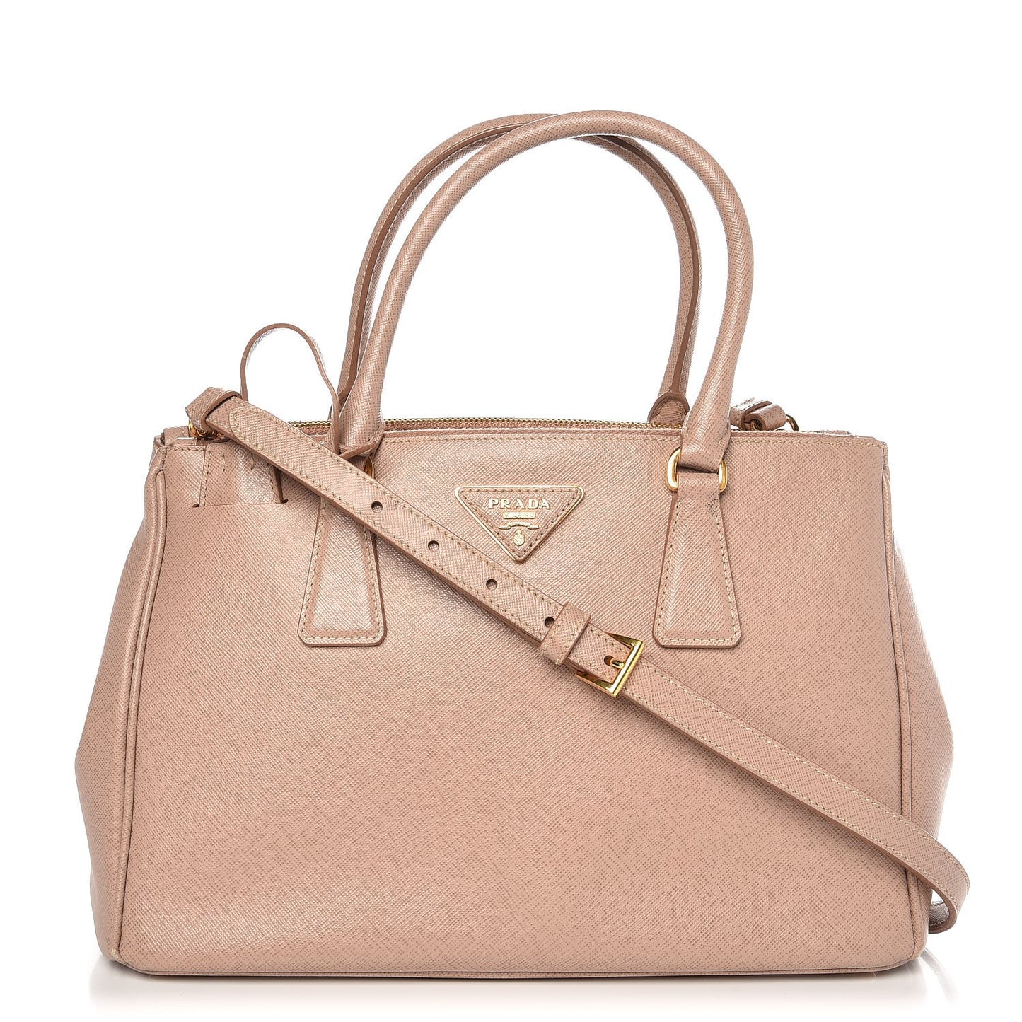 Saffiano Small Galleria Double Zip Tote Cammeo