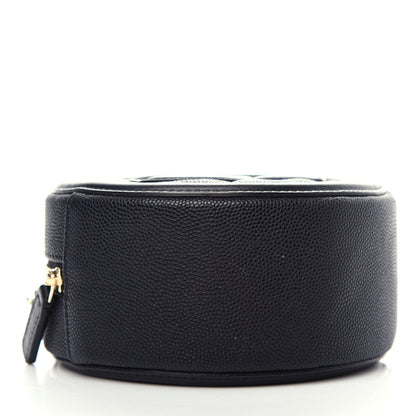 Chanel Caviar Quilted Round Filigree Crossbody Black 4 of 11