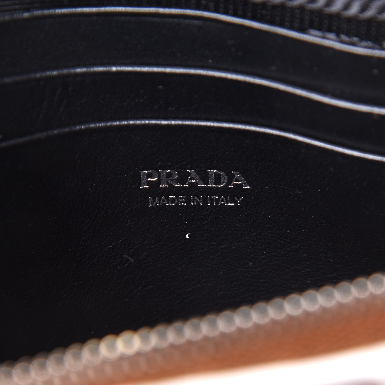 Prada Soft Calfskin Mini Double Zip Crossbody Bag Cognac White 5 of 8