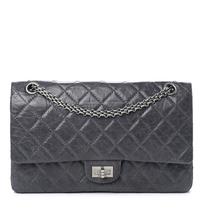 Chanel Aged Calfskin Quilted 50th Anniversary 2.55 Reissue Flap 226 Grey 1 of 11