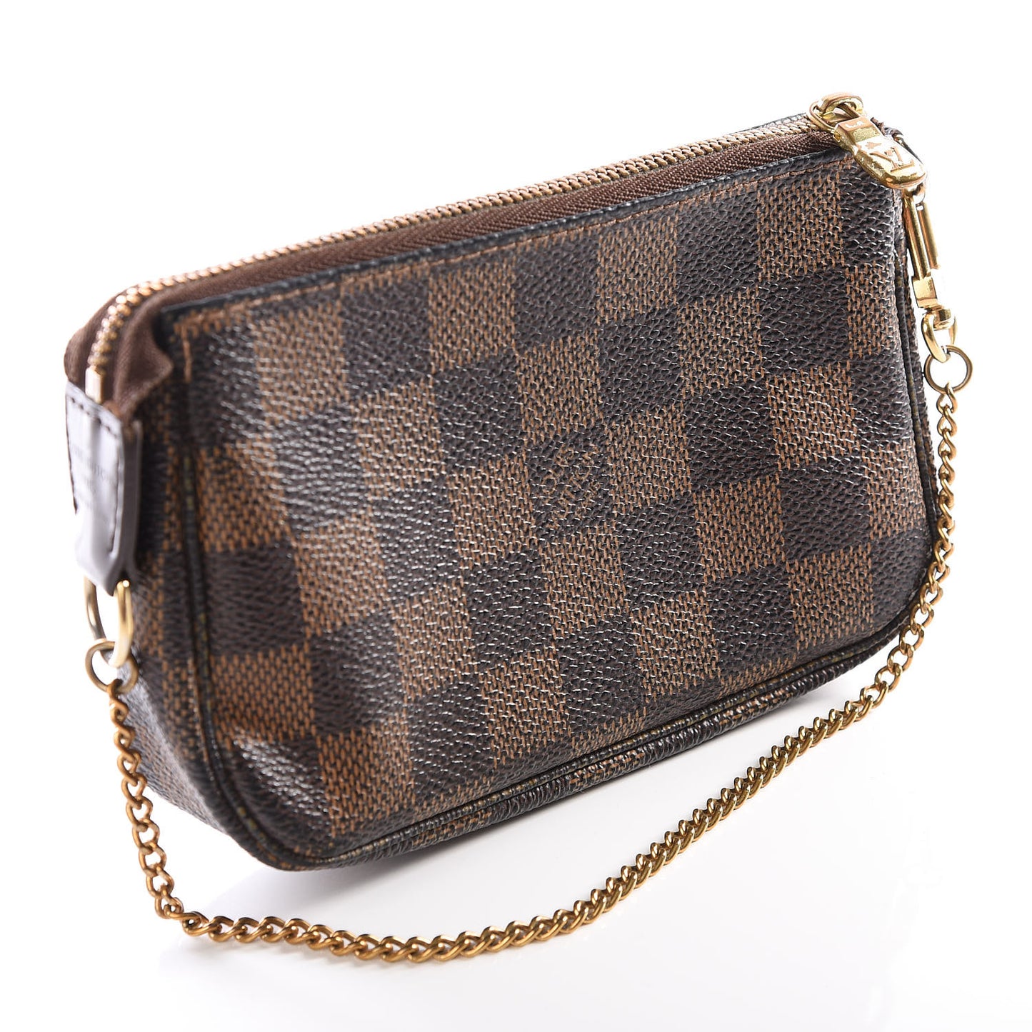 Damier Ebene Complice Trunks and Bags Mini Pochette Accessories Red